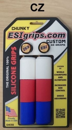 Gripy ESI-grips Chunky Custom - ESI trikolora