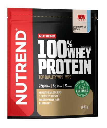 Protein Nutrend 100% WHEY PROTEIN 1000g, sáček - Různé příchutě