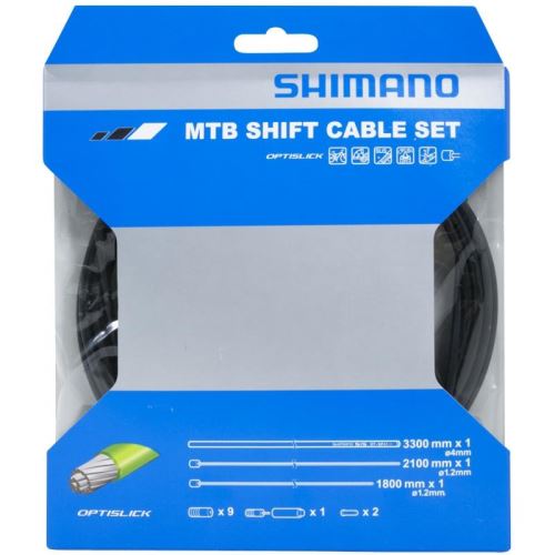 Zestaw SHIMANO z kablem przełączającym do MTB OT-SP41 OPTISLIC czarny