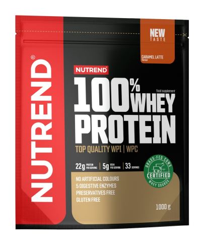 Nutrend 100% WHEY PROTEIN 1000g, saszetka - Różne smaki