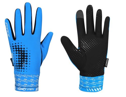 Celoprstové rukavice Force Extra 17, modré