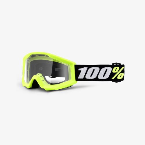 Dětské Sjezdové brýle 100% STRATA MINI Goggle Yellow - Clear Lens