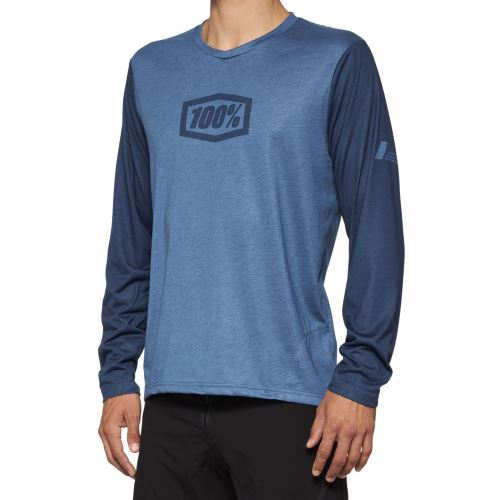 Dres 100% AIRMATIC Long Sleeve Jersey Slate Blue