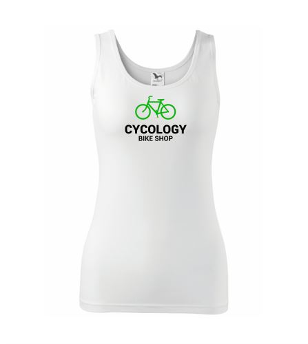T-shirt limitowany CYCOLOGY BikeShop - czarny - damskie