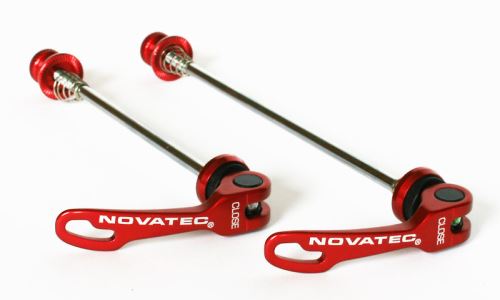 Zestaw Quick release Novatec QR249 F + R czerwony