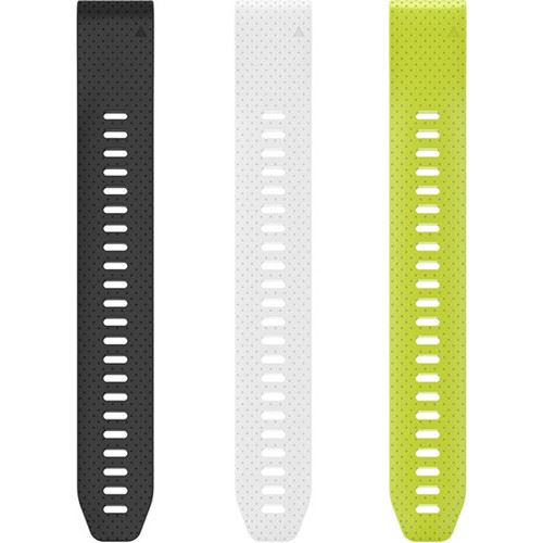 Garminowe paski do fenix5S - QuickFit 20, długie, czarne, białe, żółte (tylko część bez klamry)