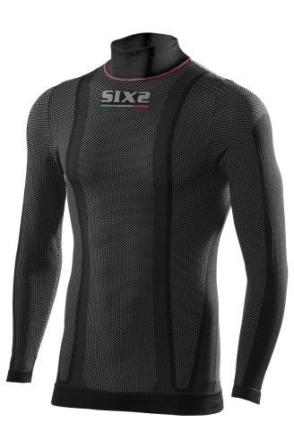 Funkcjonalna ocieplana koszulka SIXS TS3W z długim rękawem i golfem