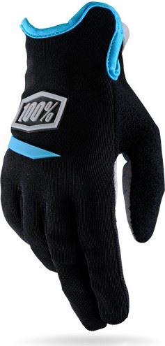 Celoprstové rukavice 100% iTrack Ridecamp, černé