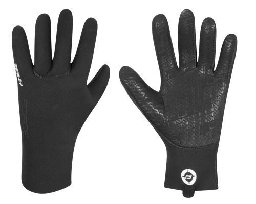 Zimní rukavice FORCE RAINY, černé