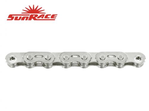 Řetěz SunRace CNX46 BMX stříbrný, 1 rychlost, 102 článků