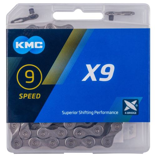 Řetěz KMC X-9.73, 9 rychlostí, 114 článků, balený
