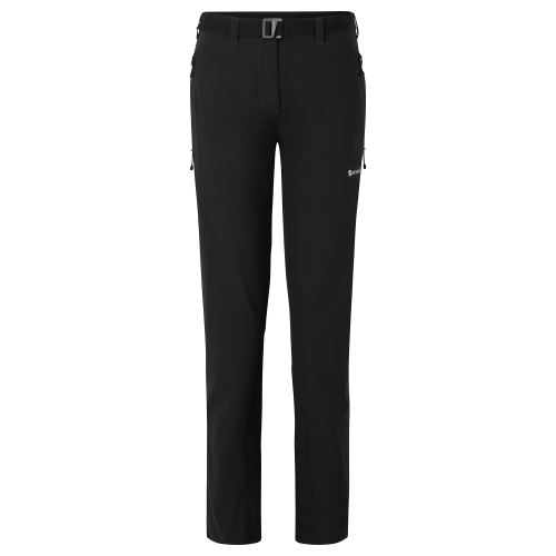 Montane FEM TERRA STRETCH PANTS LONG LEG-BLACK-UK12/M dámské kalhoty černé