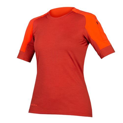 Koszulka damska ENDURA GV500 czerwona - różne rozmiary