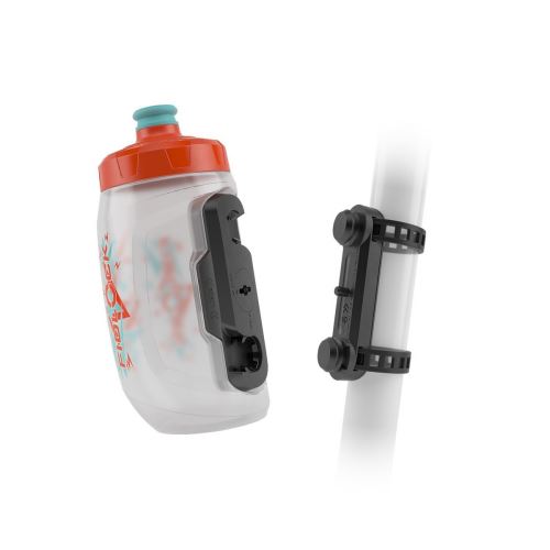 Dětská láhev Fidlock s BOTTLE TWIST SET ORANGE/BLUE 450ml + UNI BASE