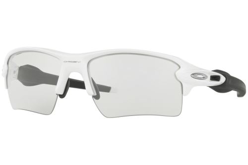Okulary Oakley Flak 2.0 XL Polished White / Clear - czarne fotochromatyczne