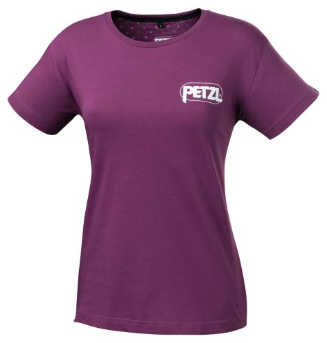 Koszulka Petzl EVE fioletowa z logo Petzl w rozmiarze XS
