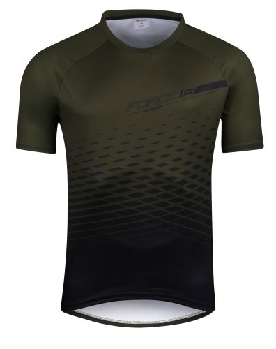 FORCE - dres MTB ANGLE kr. rukáv, army