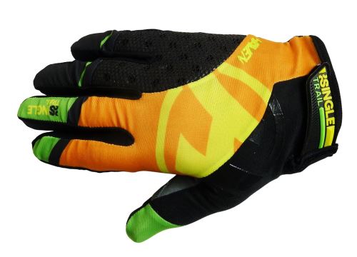 Celoprstové rukavice Haven Singletrail, černo-oranžové