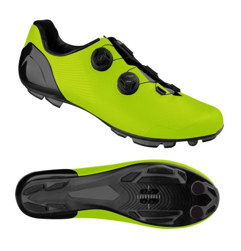 buty FORCE MTB WARRIOR CARBON, fluo