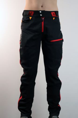 HAVEN Singletrail Długie spodnie - czerwony/czarny