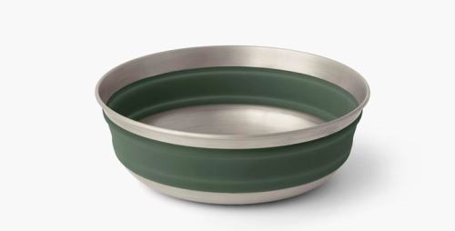 Miska Sea to Summit detour stainless steel collapsible bowl - M - Zelená