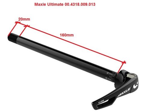 Naprawiono tylną oś Maxle Ultimate SRAM - Rock Shox 12x148mm / długość 180mm / gwint M12x1,75