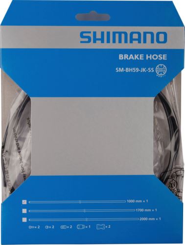 Wąż hamulcowy SHIMANO SM-BH59-JK Zestaw 1700 mm do DiscBrzdy, czarny