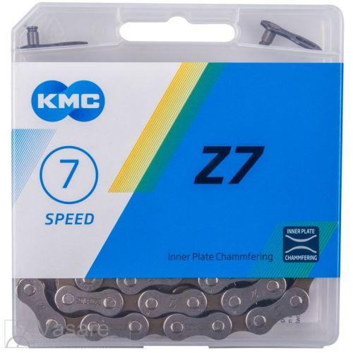 Łańcuch KMC Z7, 6/7 biegów, 116 ogniw, w pudełku