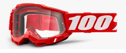 Sjezdové brýle 100% ACCURI 2 Goggle Red - Clear Lens
