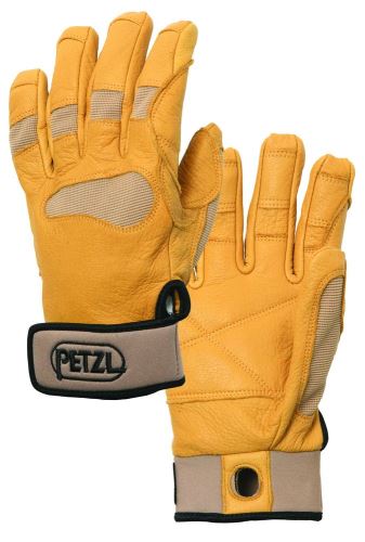 středně lehké rukavice pro jištění a slaňování PETZL Cordex Plus Žluté