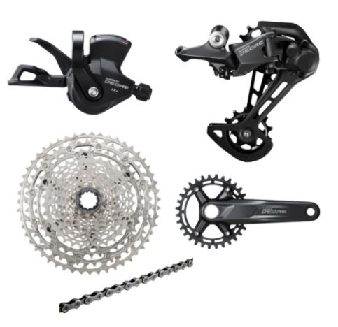 Zestaw Shimano DEORE 1x11, różne warianty