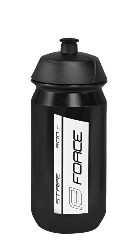 butelka FORCE STRIPE 0,5 l, czarno-biała