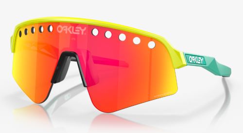 Oakley Sutro Lite Sweep (wentylowane) piłka tenisowa żółte okulary, rubinowy pryzmat