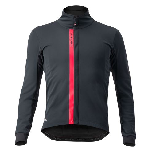 CASTELLI - zateplená bunda Entrata light black/red