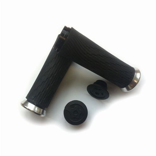 Gripy SRAM Locking pro otočné řazení 85mm černé se stříbrnou obj. a zátkami