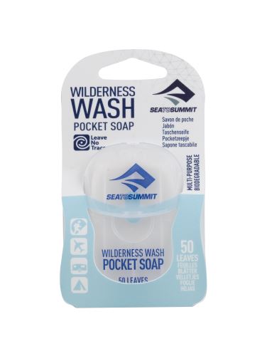 Plastry suchego uniwersalnego detergentu Wilderness Wash Pocket Soap 50 Leaf