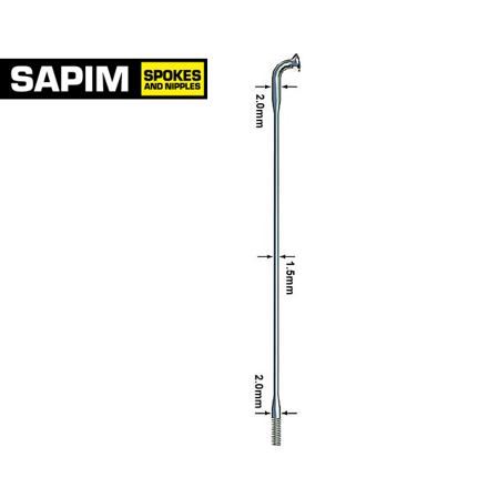 Drut Sapim - laserowy, zakrzywiony, srebrny