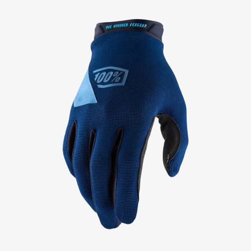 Celoprstové rukavice 100% ridecamp, modré